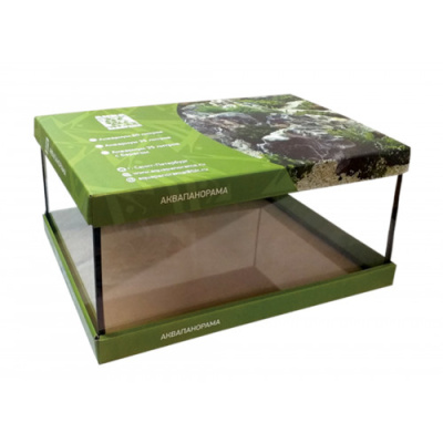 АКВАПАНОРАМА Черепашник 35л. 500х300х235 (без берега) без крышки